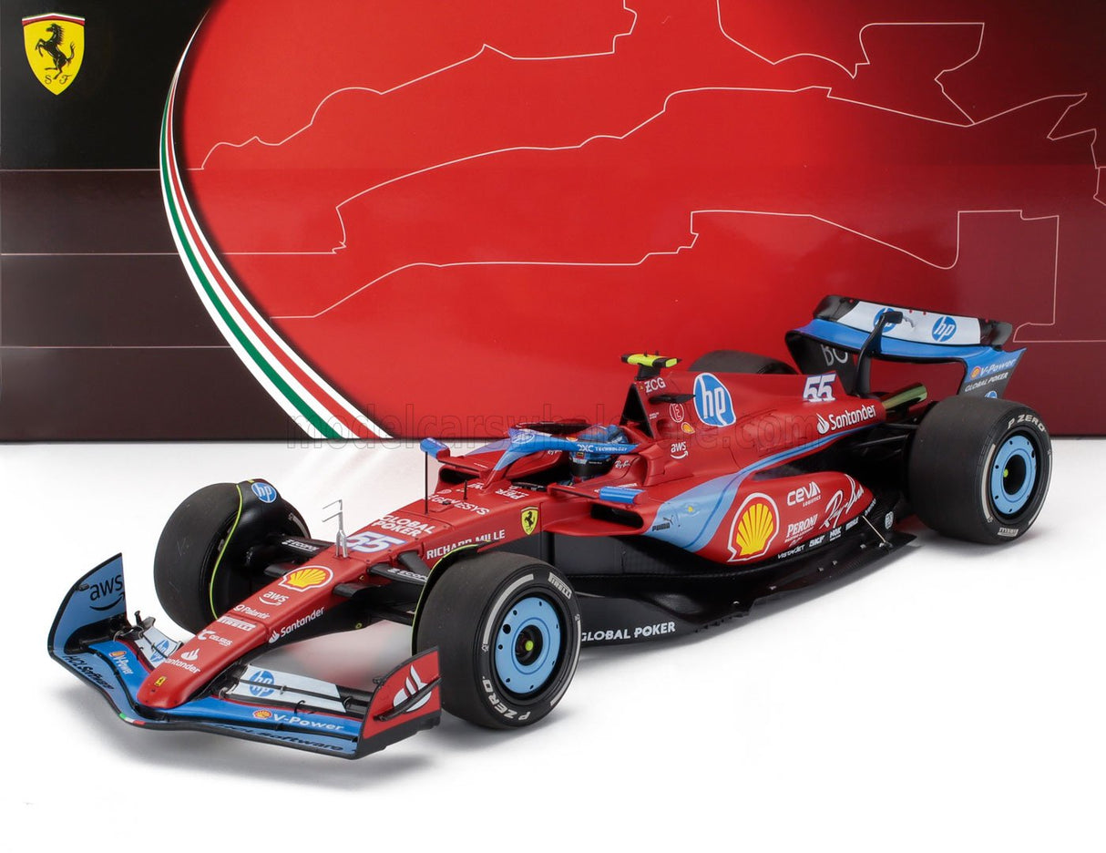 FERRARI | F1 SF-24 TEAM SCUDERIA FERRARI N 55 5. MIAMI GP 2024 CARLOS SAINZ - POLIFOAM VERPACKUNG