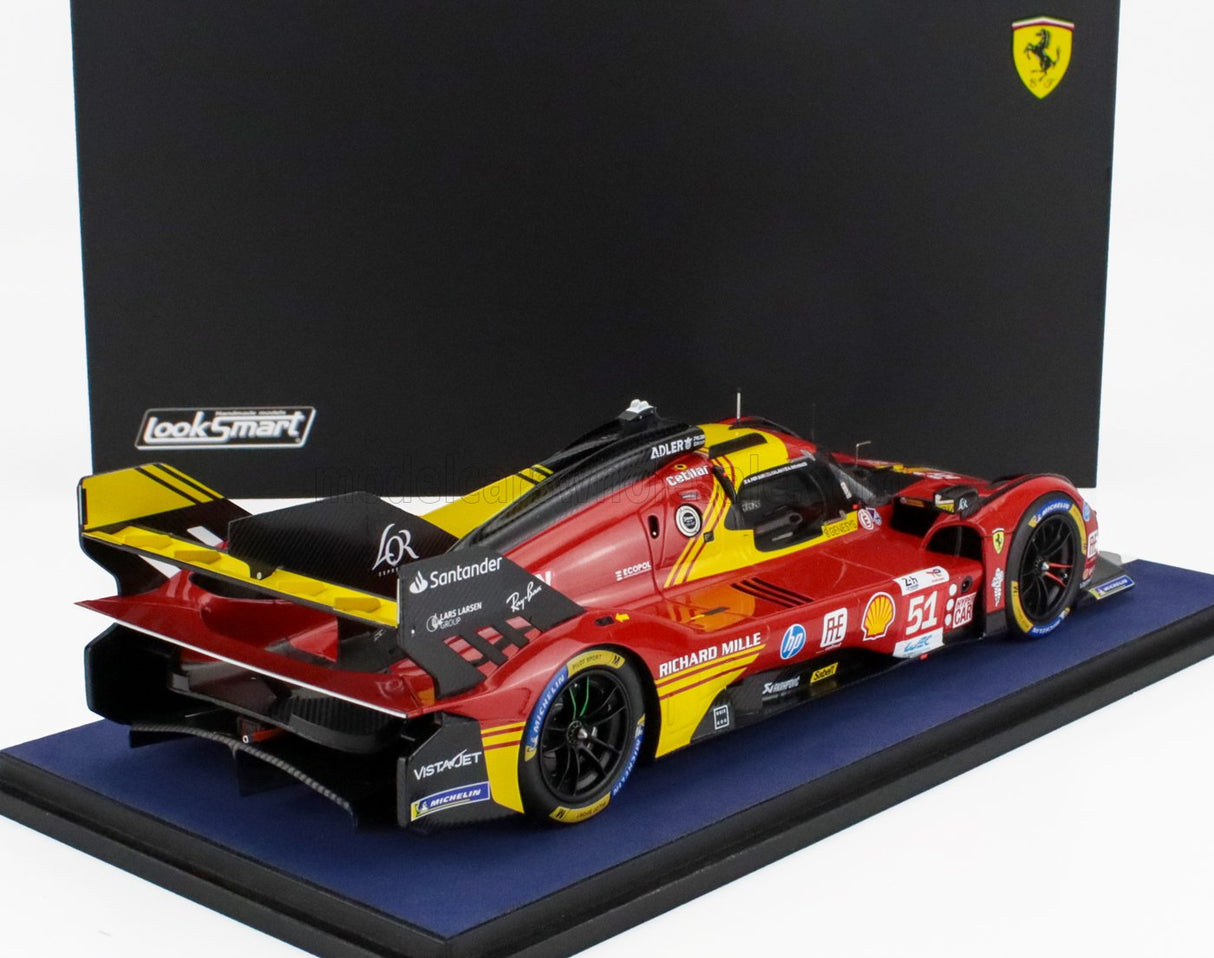 FERRARI | 499P 3.0L TURBO V6 TEAM FERRARI AF CORSE N 51 3rd 24h LE MANS 2024 ALESSANDRO PIER GUIDI - JAMES CALADO - ANTONIO GIOVINAZZI