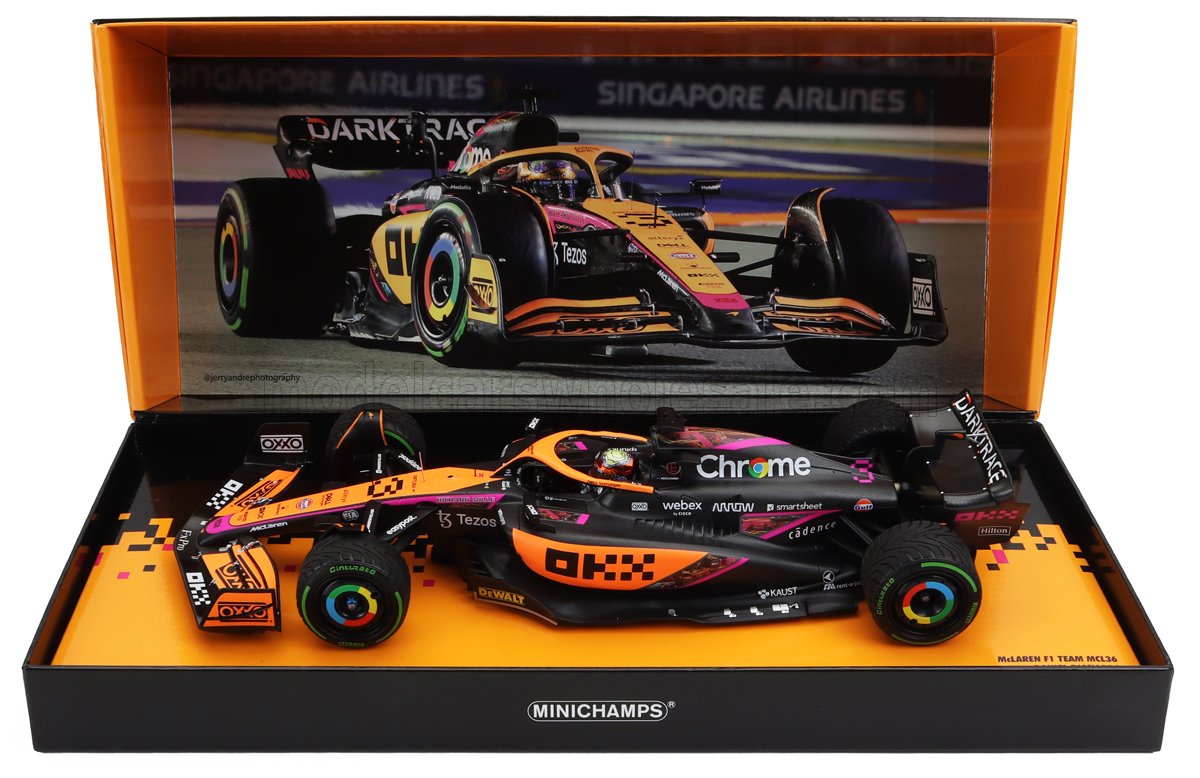McLAREN | F1  MCL36 TEAM MCLAREN N 3 5th SINGAPORE GP 2022 DANIEL RICCIARDO