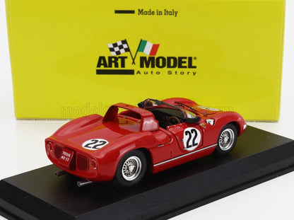 FERRARI - 275P SPIDER ch.0820 TEAM SEFAC FERRARI N 22 WINNAAR 12 uur van Sebring 1964 MICHAEL PARKES - UMBERTO MAGLIOLI - ROOD - Vroomi