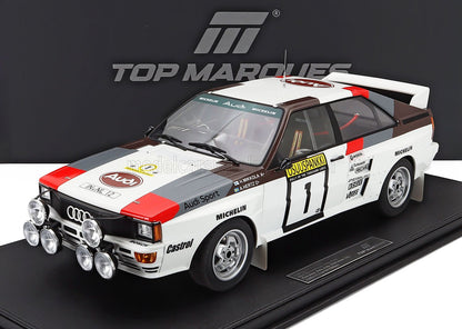 AUDI - QUATTRO A2 (night version) N 1 WINNER RALLY 1000 LAKES 1983 HANNU MIKKOLA - ARNE HERTZ - WHITE RED GREY