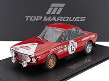 LANCIA | FULVIA HF 1600 COUPE (night version) N 12 2nd RALLY SANREMO 1972 SERGIO BARBASIO - PIERO SODANO - CON VETRINA - WITH SHOWCASE