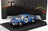 Voiture miniature Alpine A110 bleue, numéro de course 167, présentée avec son emballage Vroomi