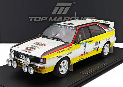 AUDI - SPORT QUATTRO A2 TEAM AUDI SPORT (night version) N 1 WINNER RALLY PORTUGAL 1984 HANNU MIKKOLA - ARNE HERTZ - WHITE YELLOW