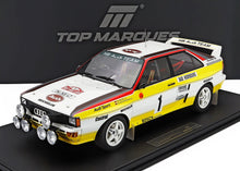 AUDI - SPORT QUATTRO A2 TEAM AUDI SPORT (night version) N 1 WINNER RALLY MONTECARLO 1984 WALTER ROHRL - CHRISTIAN GEISTDORFER - WHITE YELLOW