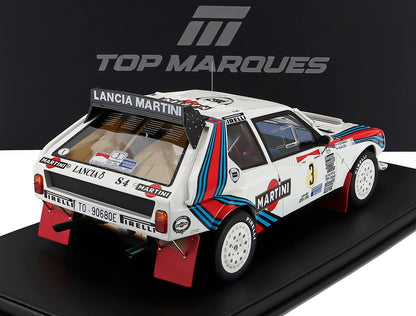 LANCIA - DELTA S4 TEAM MARTINI RACING N 3 2nd RALLY ARGENTINA 1986 MARKKU ALEN - ILKKA KIVIMAKI - WHITE BLUE RED