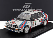 LANCIA | DELTA 4WD TEAM MARTINI RACING (night version) N 3 WINNER RALLY SANREMO 1987 MIKI BIASION - TIZIANO SIVIERO - CON VETRINA - WITH SHOWCASE