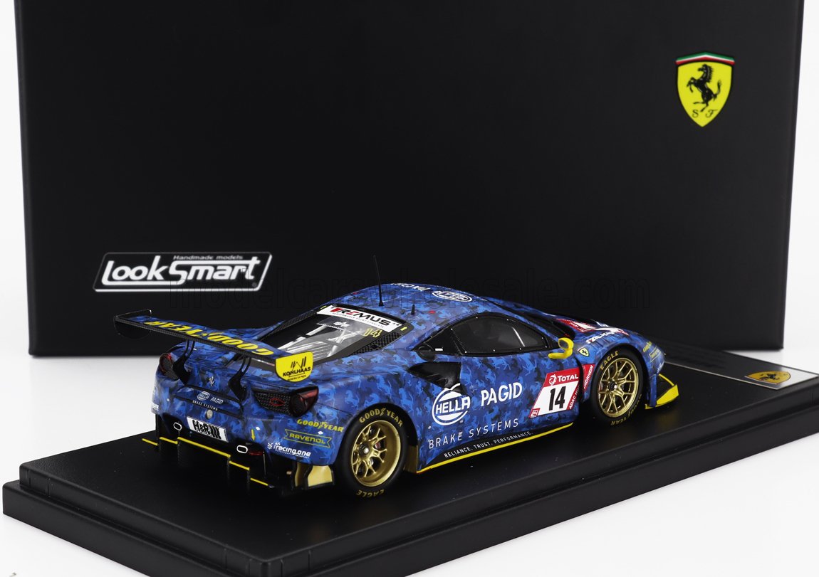 FERRARI | 488 GT3 EVO 3.9L TURBO V8 HELLA PAGID RACING ONE TEAM N 14 24h NURBURGRING 2021 CHRISTIAN KOHLHAAS - STEPHAN KOHLER - MIKE JAGER -  NORBERT SCHNEIDER