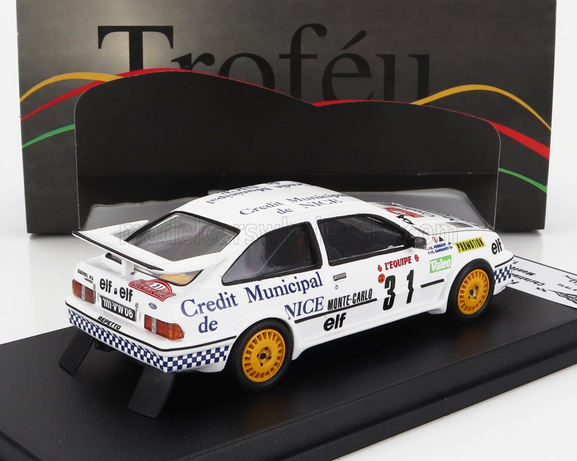 FORD ENGLAND | SIERRA RS COSWORTH N 31 RALLY MONTECARLO 1987 CHRISTIAN GARDAVOT - CLAUDE FERRATO