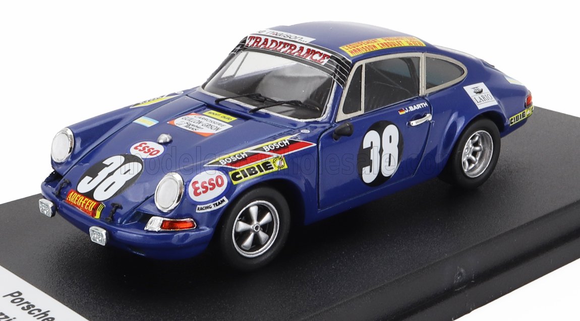 Porsche 911S Coupé No. 38 René Mazzia Jürgen Barth 24h Le Mans 1971 Night Version Trofeu 1:43 scale model