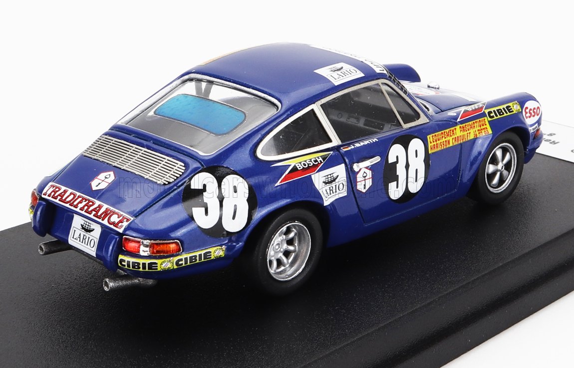 Porsche 911S Coupé No. 38 René Mazzia Jürgen Barth 24h Le Mans 1971 Night Version Trofeu 1:43 scale model - image 2