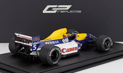 Scale model of a 1992 Williams Renault Formula 1 car with Canon and Goodyear branding available on Vroomi platform