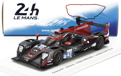 Detailed Oreca 07 COOLRACING Le Mans 24H 2024 race car model in black and red with sponsor decals, offered on Vroomi