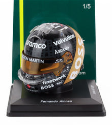 BELL HELMET | CASCO HELMET F1 FERNANDO ALONSO TEAM ARAMCO COGNIZANT ASTON MARTIN N 14 BRITISH GP 2024