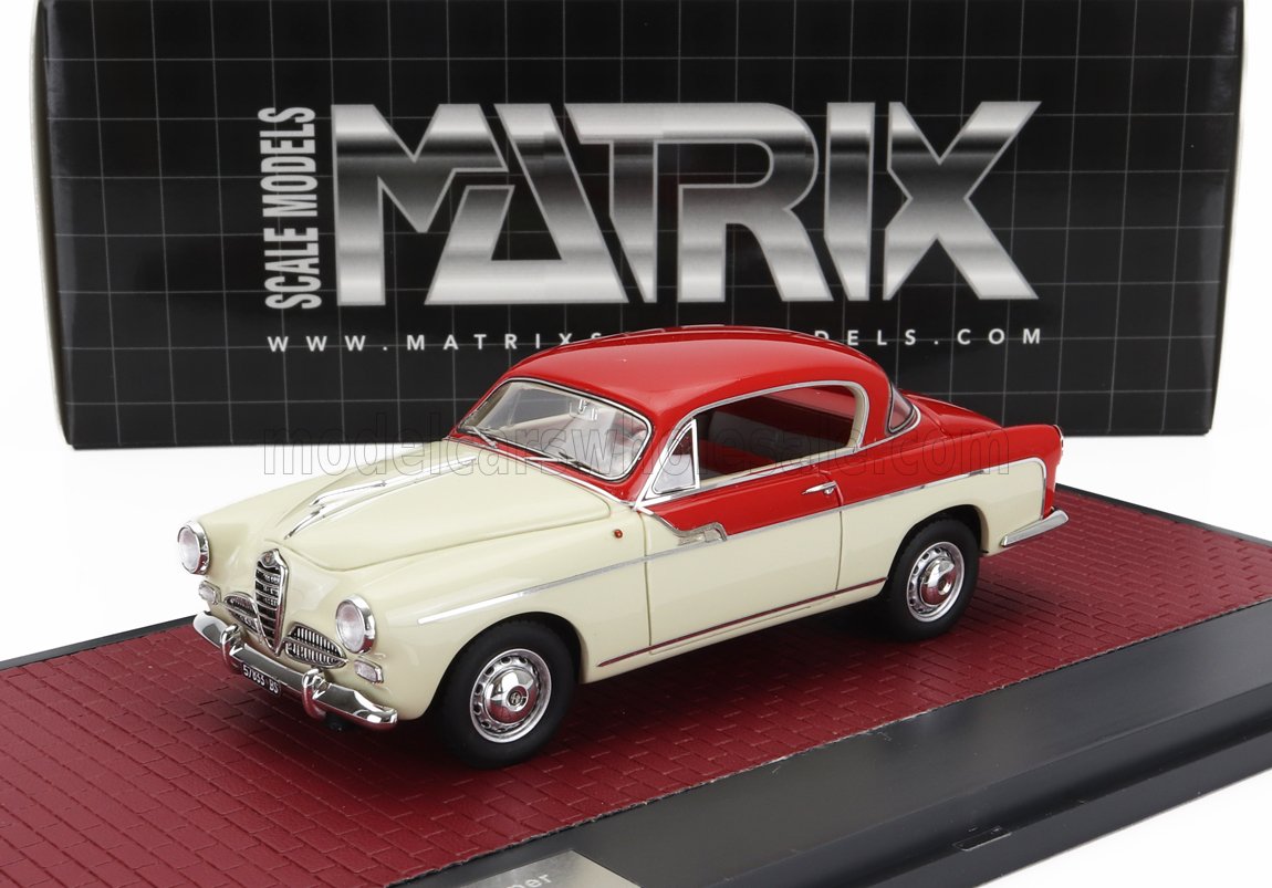 Alfa Romeo 1900 Super Boano Primavera 1955 White Red Matrix Scale Models 1:43 scale model