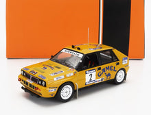 LANCIA - DELTA INTEGRALE 16V TEAM CAMEL N° 2, 3e RALLYE BARUM 1990, ATTILA FERJANCZ - JANOS TANDARI - JAUNE-BLEU