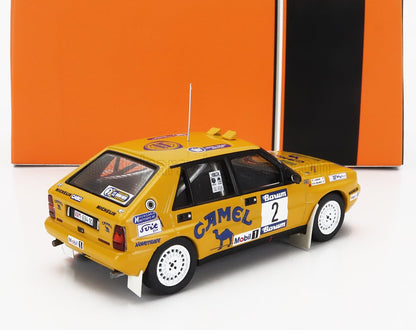 LANCIA - DELTA INTEGRALE 16V TEAM CAMEL N° 2, 3e RALLYE BARUM 1990, ATTILA FERJANCZ - JANOS TANDARI - JAUNE-BLEU