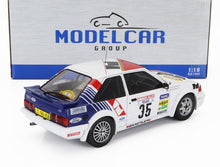 FORD ENGLAND  ESCORT MKIII RS TURBO N 35 RALLYE HUNSRUCK 1985 STIG ANDERVANG – ANDRE SCHOONENWOLF – WEISS ROT BLAU