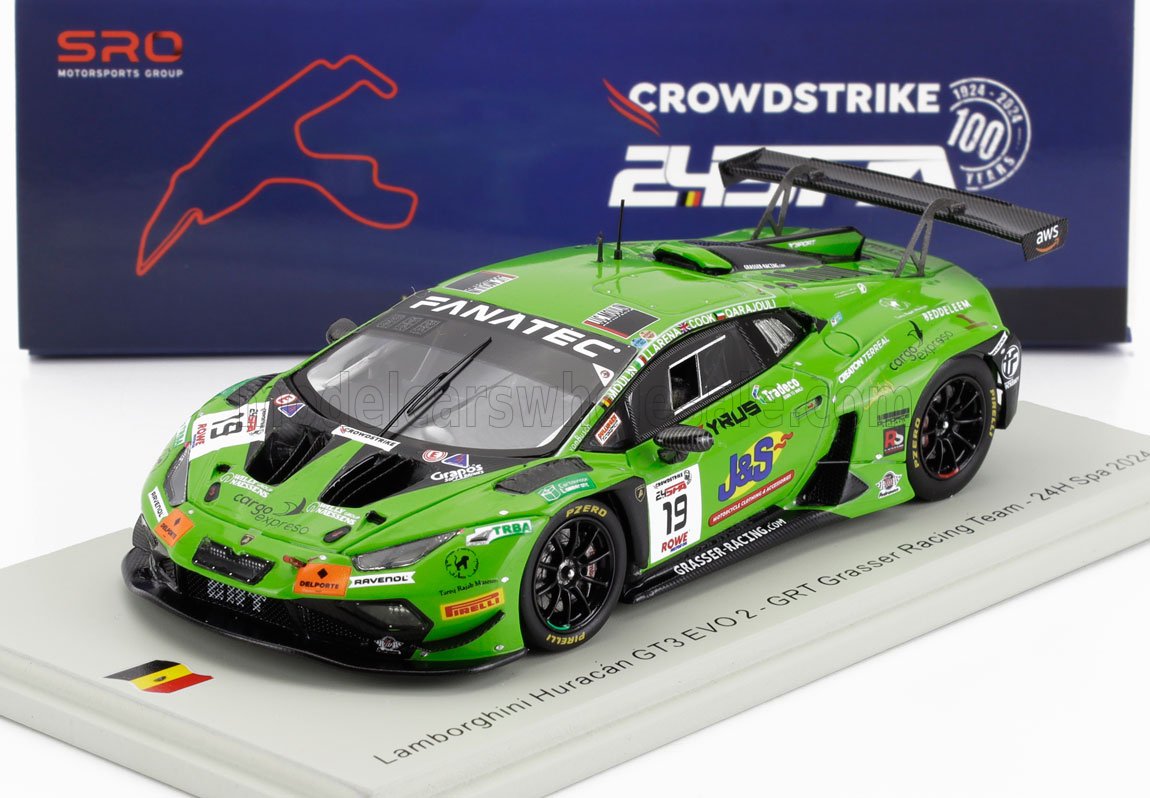 LAMBORGHINI | HURACAN GT3 EVO2 5.2L V10 TEAM GRT GRASSER RACING N 19 24h SPA 2024 MATEO LLARENA - HUGO COOK - BAPTISTE MOULIN - HAYTHAM QARAJOULI