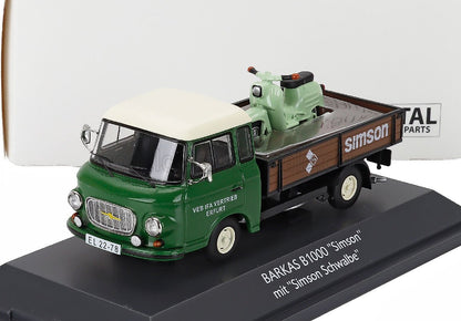 BARKAS - B1000 WITH SIMSON SERVICE SCHWALBE KR51/1 1965 - GREEN BROWN