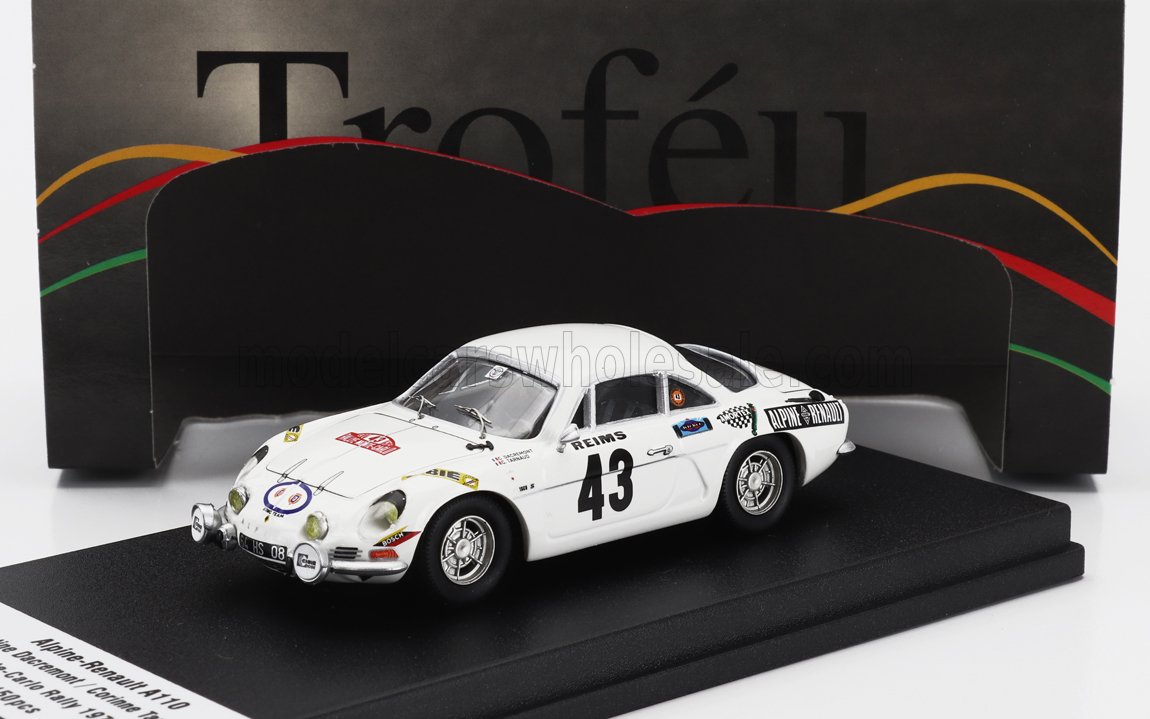 RENAULT | ALPINE A110 (night version) N 43 RALLY MONTECARLO 1973 CHRISTINE DACREMONT - MARIE-ODILE DESVOGNES