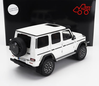 MERCEDES-BENZ - G-KLASSE G63 4x4 AMG 2023 - OPALITH WHITE Schaalmodel op Vroomi