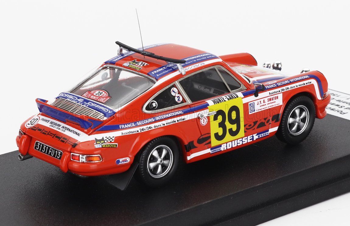 Porsche 911 Carrera RS No. 39 Gerard Swaton Bernard Cordesse Rally Monte Carlo 1977 Night Version Trofeu 1:43 scale model - image 2