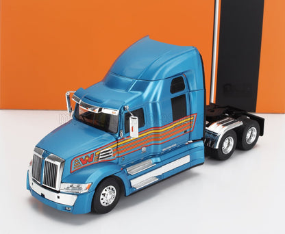 WESTERN STAR - TRACTEUR ROUTIER 5700 EX À 3 ESSIEUX 2009 - BLEU CLAIR MÉTALLISÉ ET ROUGE