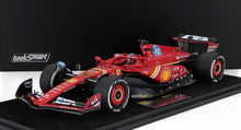 FERRARI - F1  SF-24 TEAM SCUDERIA FERRARI N 16 WINNER ITALY MONZA GP 2024 CHARLES LECLERC - CON VETRINA - WITH SHOWCASE - RED WHITE YELLOW