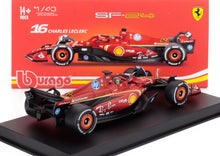 FERRARI | F1  SF-24 TEAM SCUDERIA FERRARI N 16 WINNER ITALY MONZA GP 2024 CHARLES LECLERC - WITH PILOT AND SHOWCASE