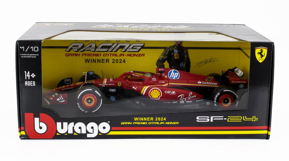 FERRARI | F1  SF-24 TEAM SCUDERIA FERRARI N 16 WINNER ITALY MONZA GP 2024 CHARLES LECLERC