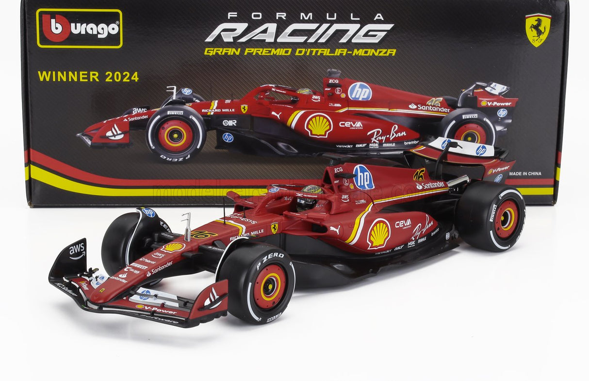 FERRARI | F1  SF-24 TEAM SCUDERIA FERRARI N 16 WINNER ITALY MONZA GP 2024 CHARLES LECLERC