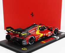 FERRARI | 499P 3.0L TURBO V6 TEAM FERRARI AF CORSE N 50 5th 24h LE MANS (POLE POSITION) 2023 ANTONIO FUOCO - MIGUEL MOLINA - NICKLAS NIELSEN - CON VETRINA - WITH SHOWCASE