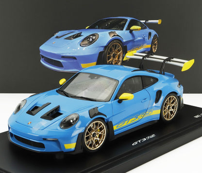PORSCHE - 911 992 GT3 RS COUPÉ 2023 - BLEU CLAIR ET JAUNE