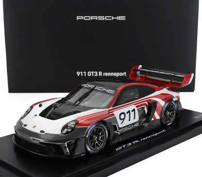 PORSCHE | 911 992 GT3 R N 911 RACING FLACHT DESIGN COUPE 2021 - CON VETRINA - WITH SHOWCASE