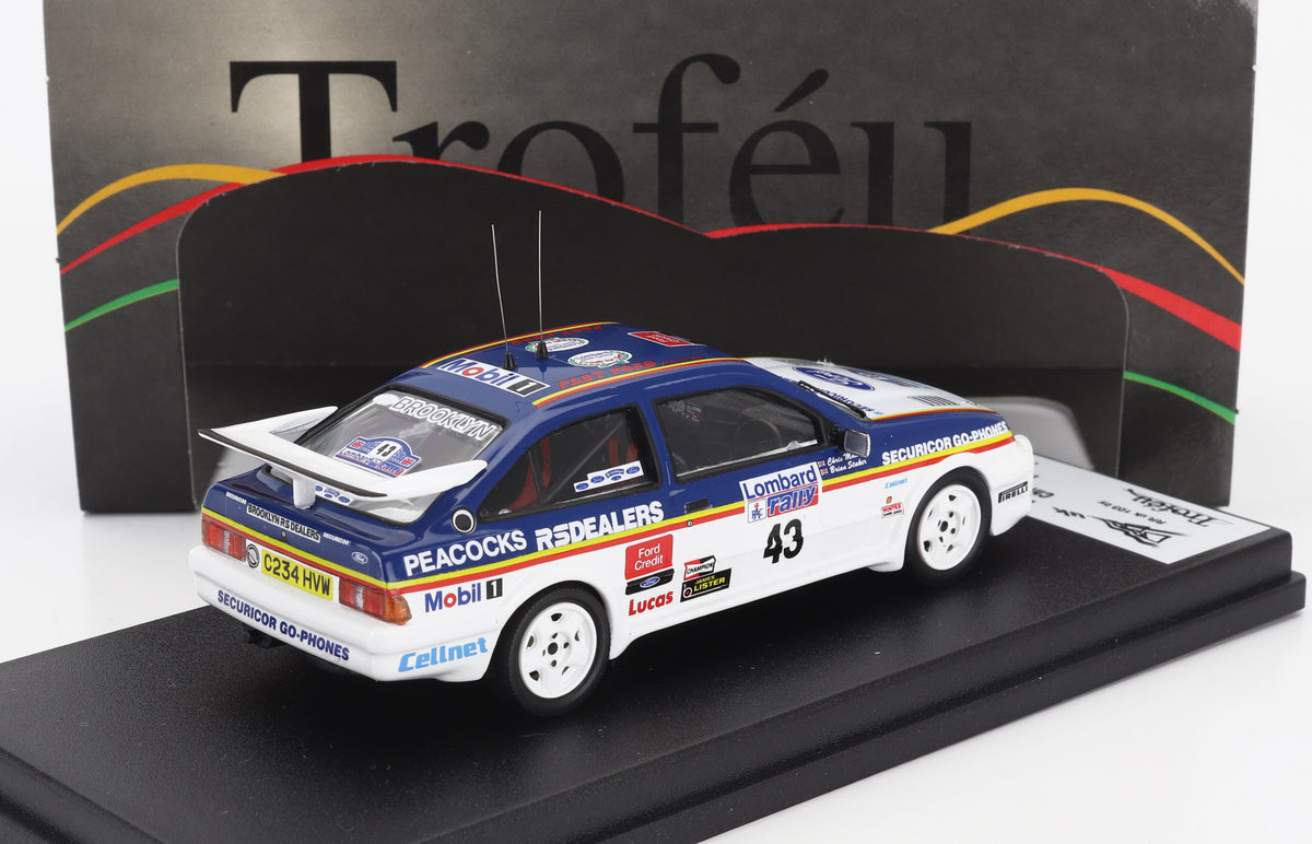 Ford Sierra RS Cosworth No. 43 Chris Mellors Brian Staker RAC Lombard Rally 1986 Trofeu 1:43 scale model - image 2