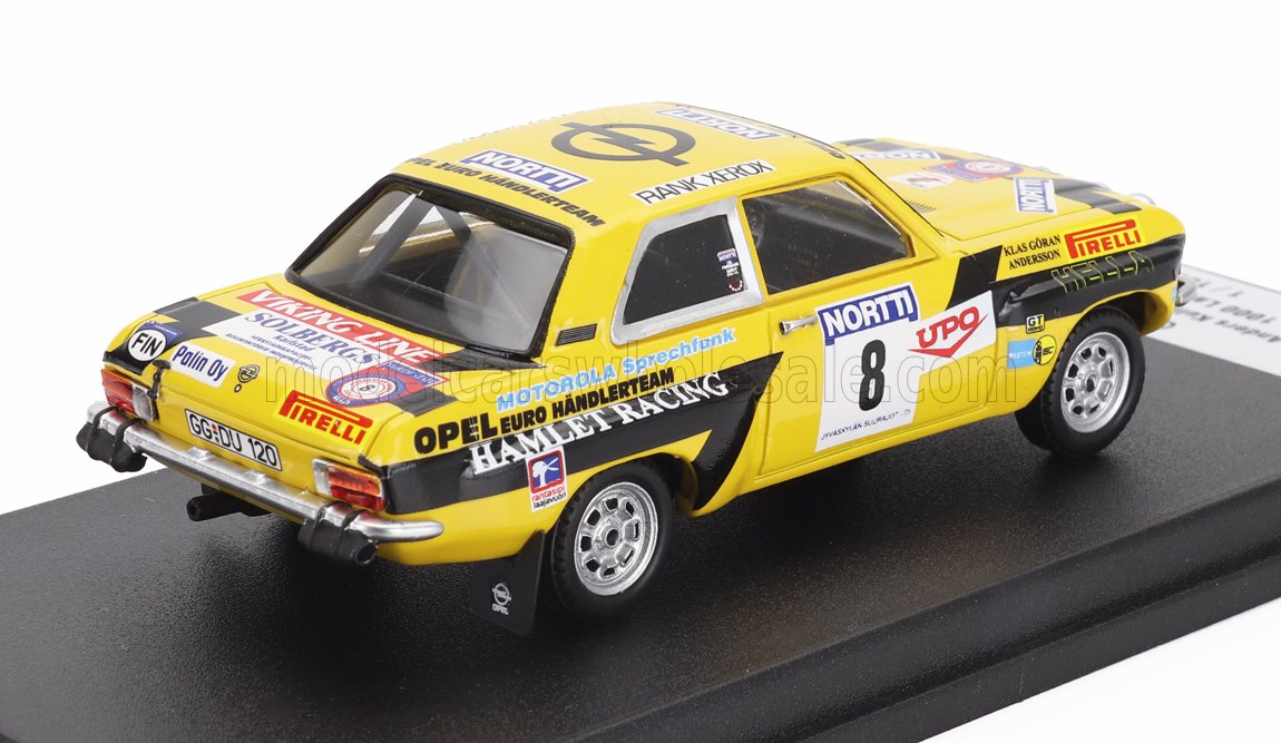 Opel Ascona No. 8 Anders Kullang Claes-Goran Andersson Rally 1000 Lakes 1975 Night Version Trofeu 1:43 scale model - image 2