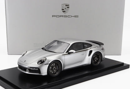 PORSCHE - 911 992 TURBO COUPE 2024 - 50th ANNIVERSARY 911 TURBO - CON VETRINA - WITH SHOWCASE - SILVER