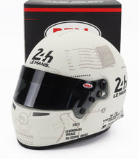 helmet  Bell « White 24h Le Mans Bell » avec graphismes rétro, accessoire pour modèle réduit de voiture chez Vroomi