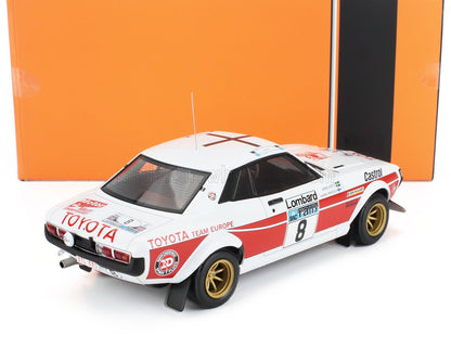 TOYOTA - CELICA 2000GT RA21 N 8 2nd RALLY RAC LOMBARD 1977 HANNU MIKKOLA - ARNE HERTZ - WHITE RED