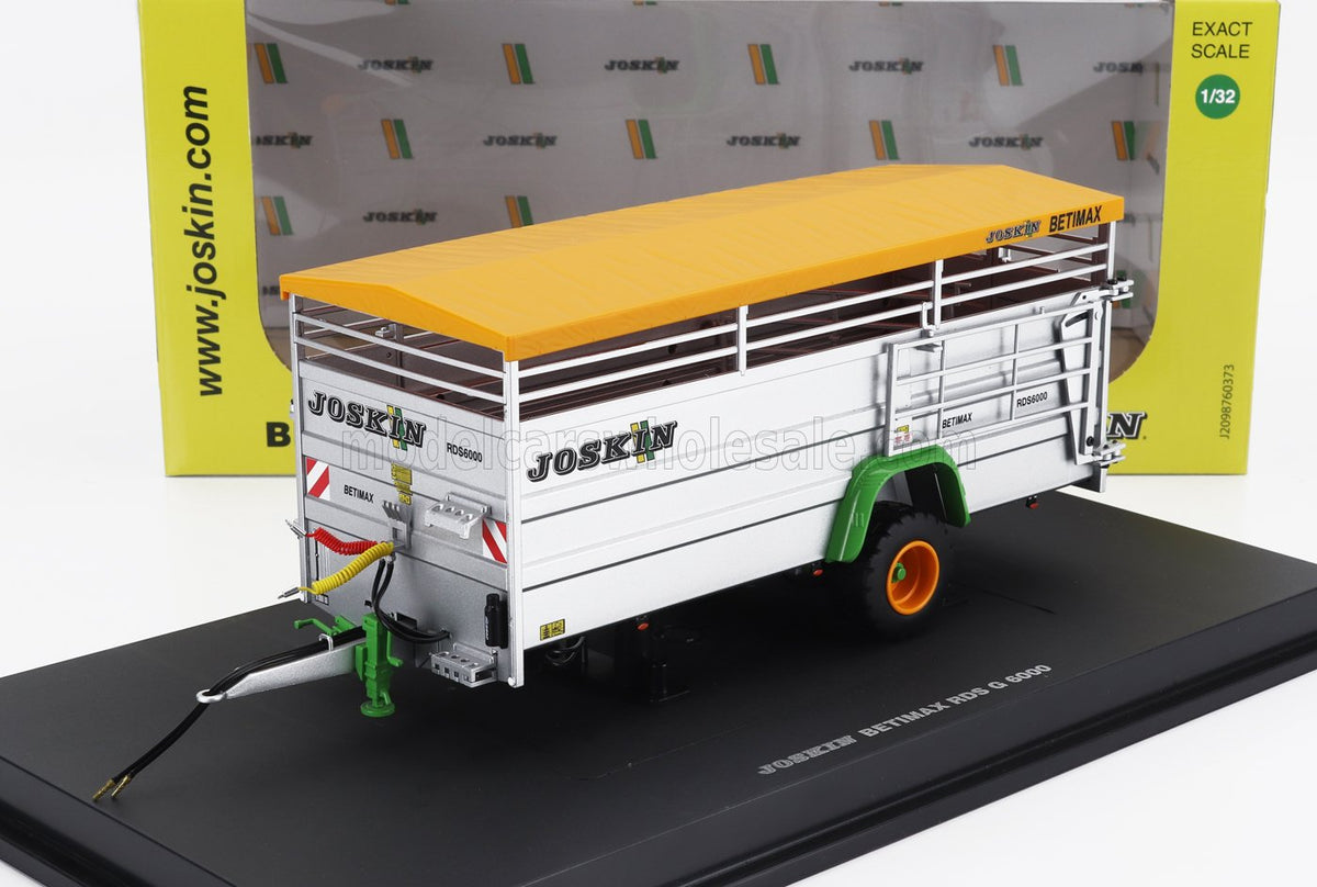 Joskin Betimax RDS7500 Livestock Trailer Silver Universal Hobbies 1:32 scale model