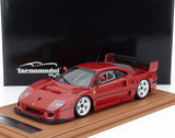 FERRARI | F40 LM PRESS VERSION 1996 - WHITE RIMS - CON VETRINA - WITH SHOWCASE