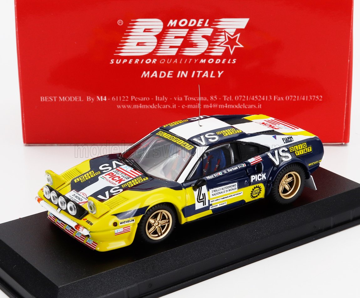 FERRARI | 308 GTB Gr.4 TEAM JOLLY CLUB (night version) N 4 2nd RALLY MONZA 1980 NICO - GIORGIO BARBAN