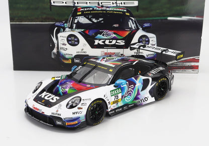 PORSCHE - 911 992 GT3 R TEAM KUS BERNHARD N.º 75 TEMPORADA DTM 2023 LAURIN HEINRICH - BLANCO Y NEGRO
