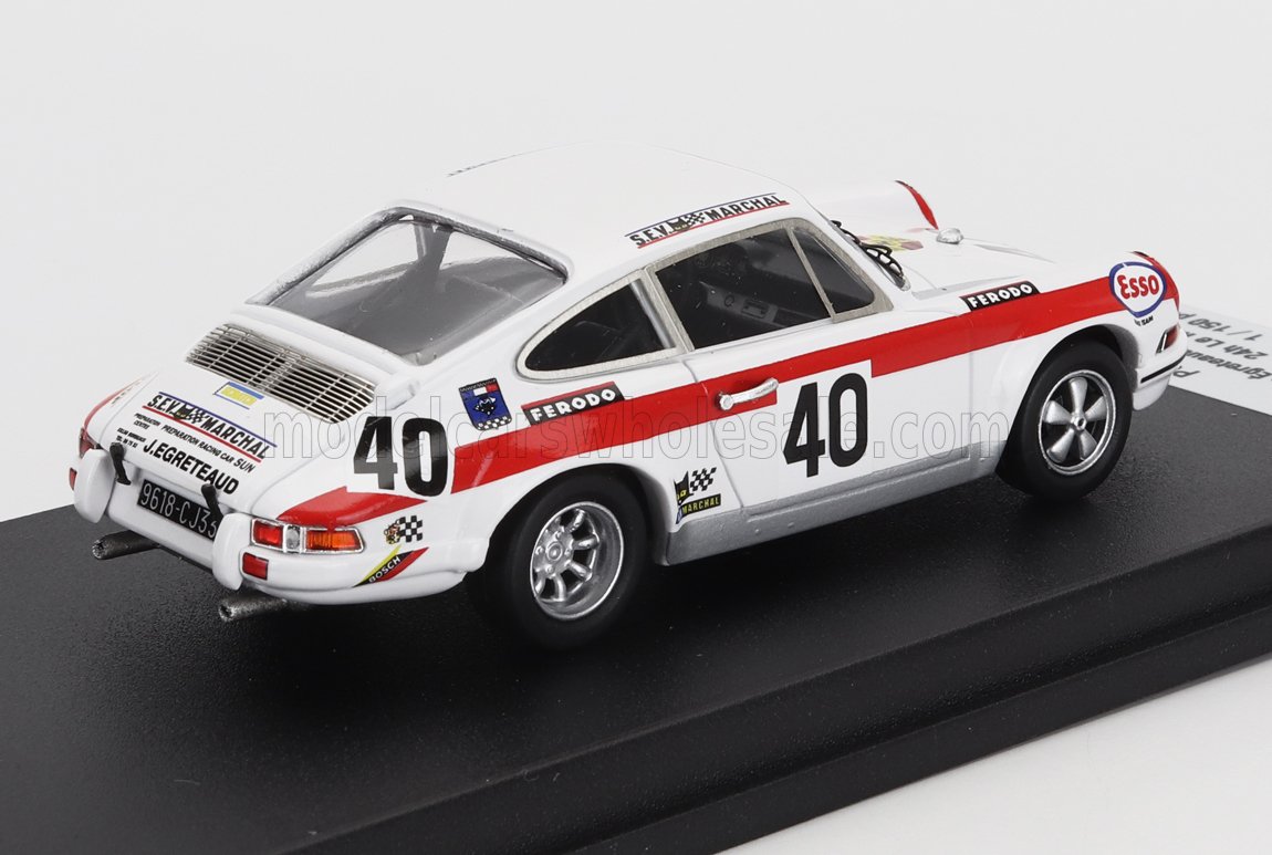 Porsche 911S Coupe No. 40 Jean Egreteaud Jean Marie Jacquemin 24h Le Mans 1971 Trofeu 1:43 scale model - image 2