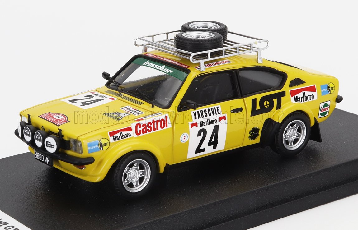 Opel Kadett GT/E No. 24 Jerzy Landsberg Marek Muszynski Rally Monte Carlo 1978 Night Version Trofeu 1:43 scale model