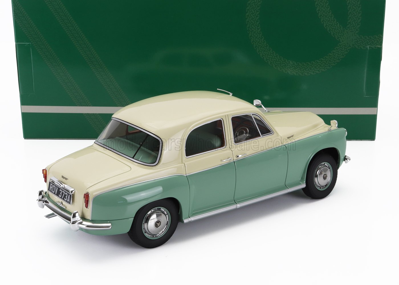 ROVER - 110 P4 1962 - VERDE CREMA Maqueta de coche en Vroomi