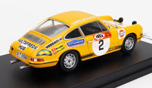 PORSCHE - 911S COUPE (night version) N 2 WINNER RALLY SWEDISH 1970 BJORN WALDEGAARD - LARS HELMER - YELLOW