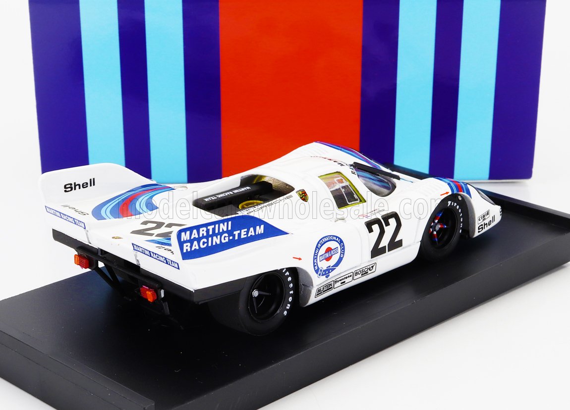 Porsche 917K 4.9L Martini Racing No. 22 Helmut Marko Gijs van Lennep Winner 24h Le Mans 1971 Brumm 1:43 scale model - image 2