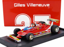 FERRARI - F1  312T4 N 12 2nd GP FRENCH GP 1979 GILLES VILLENEUVE - WITH DRIVER FIGURE - RED